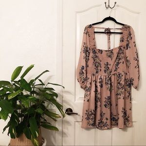 Shirred Floral Dress by Xhilaration